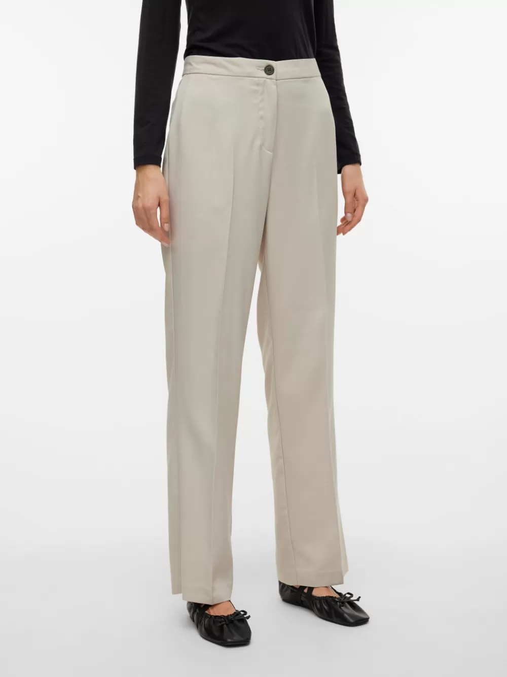 VERO MODA VMRITA Normaali vyötärö Housut Silver Lining Cheap
