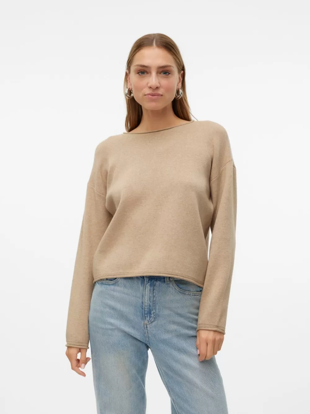 VERO MODA VMSABA Neulepuserot Silver Mink Best