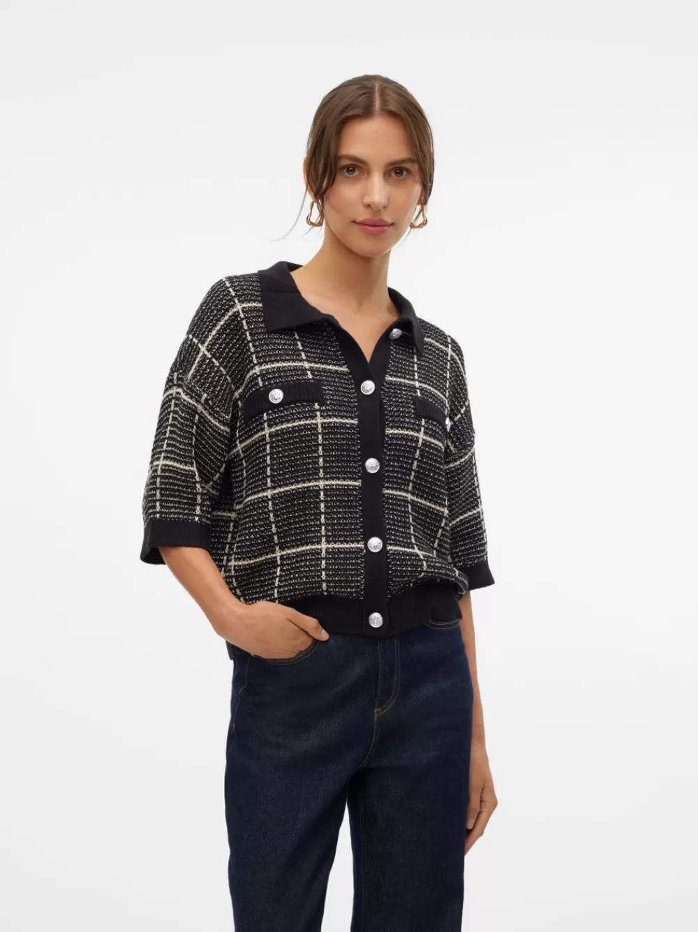 VERO MODA VMSHORNA Neuletakit Black Cheap