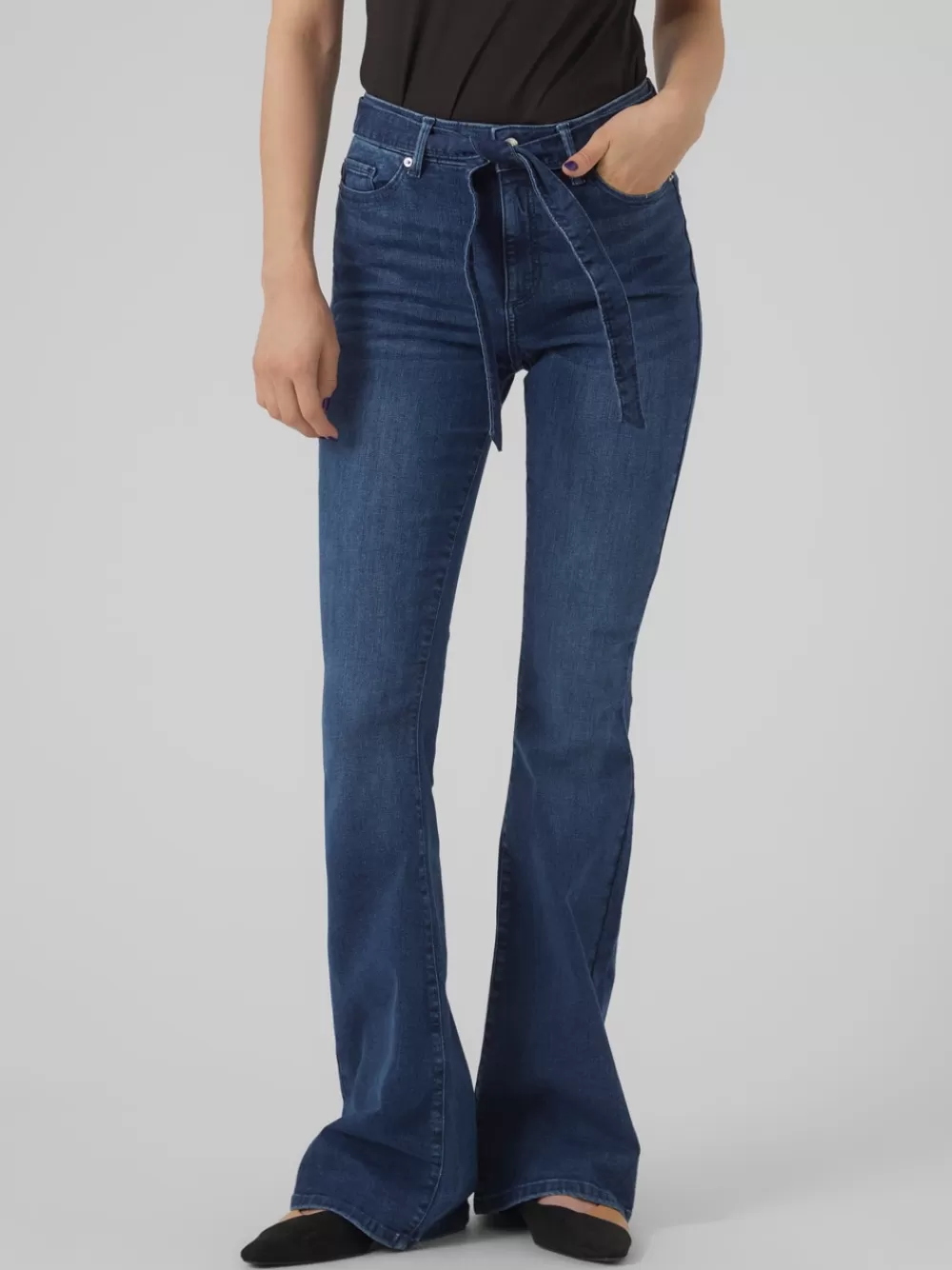 VERO MODA VMSIGA Flared fit Farkut Medium Blue Denim Clearance