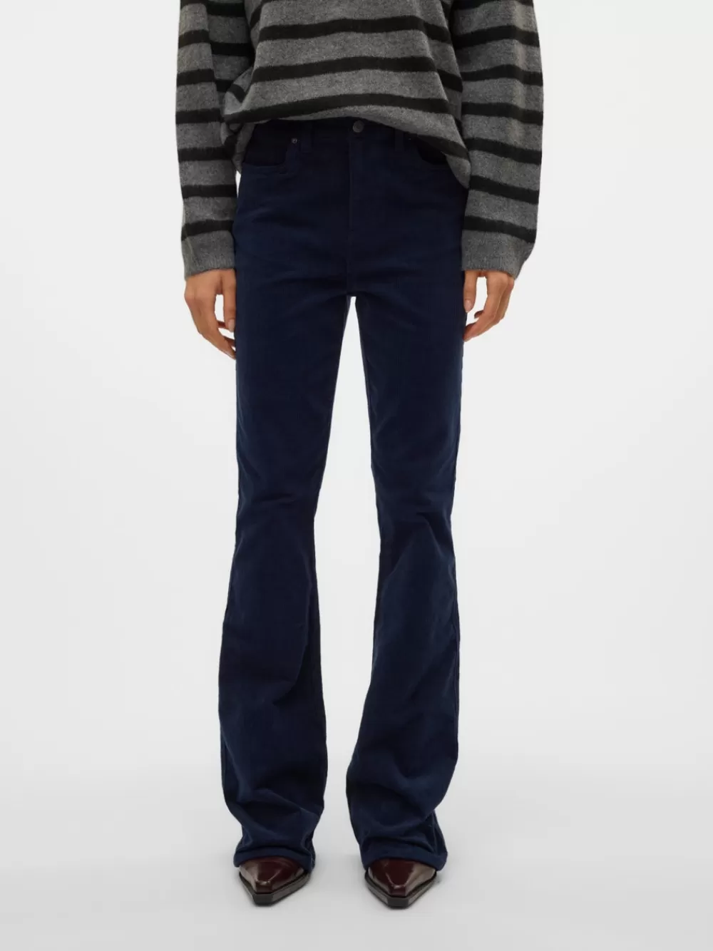 VERO MODA VMSIGA Korkea vyötärö Housut Navy Blazer Shop