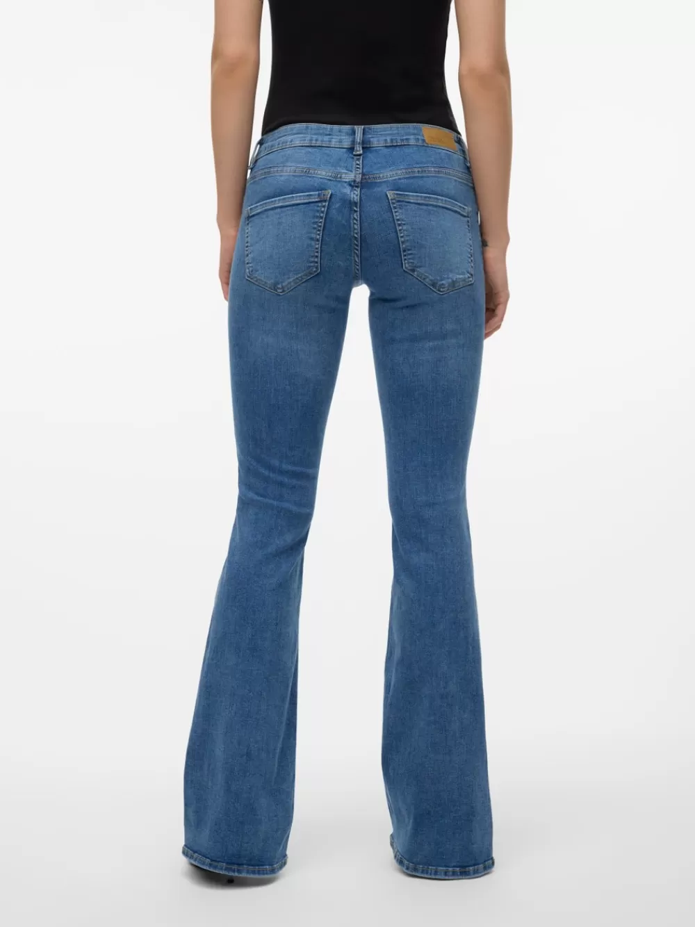 VERO MODA VMSIGI Matala vyötärö Flared fit Farkut Medium Blue Denim New