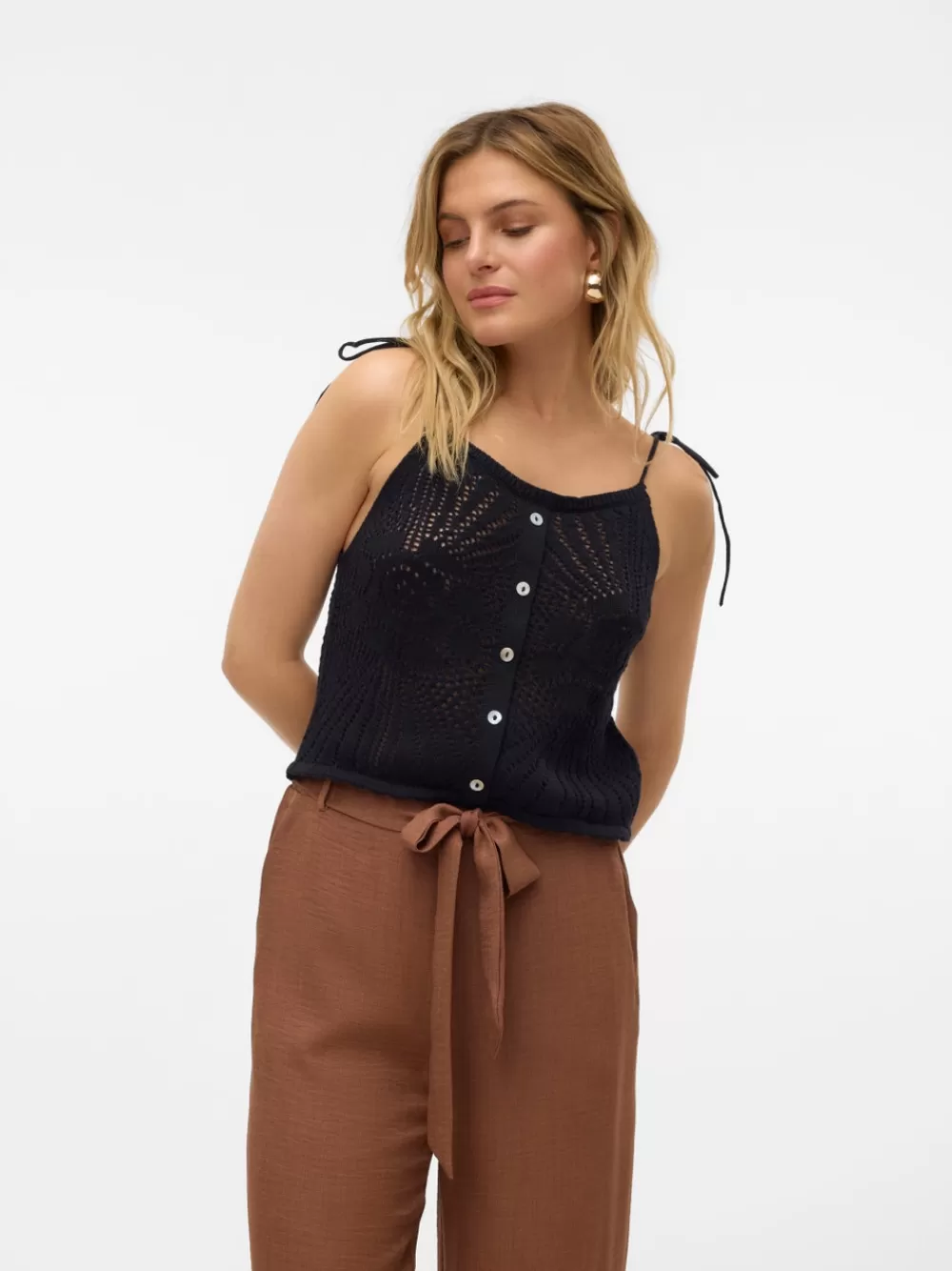 VERO MODA VMSILJA Neulepuserot Black Cheap