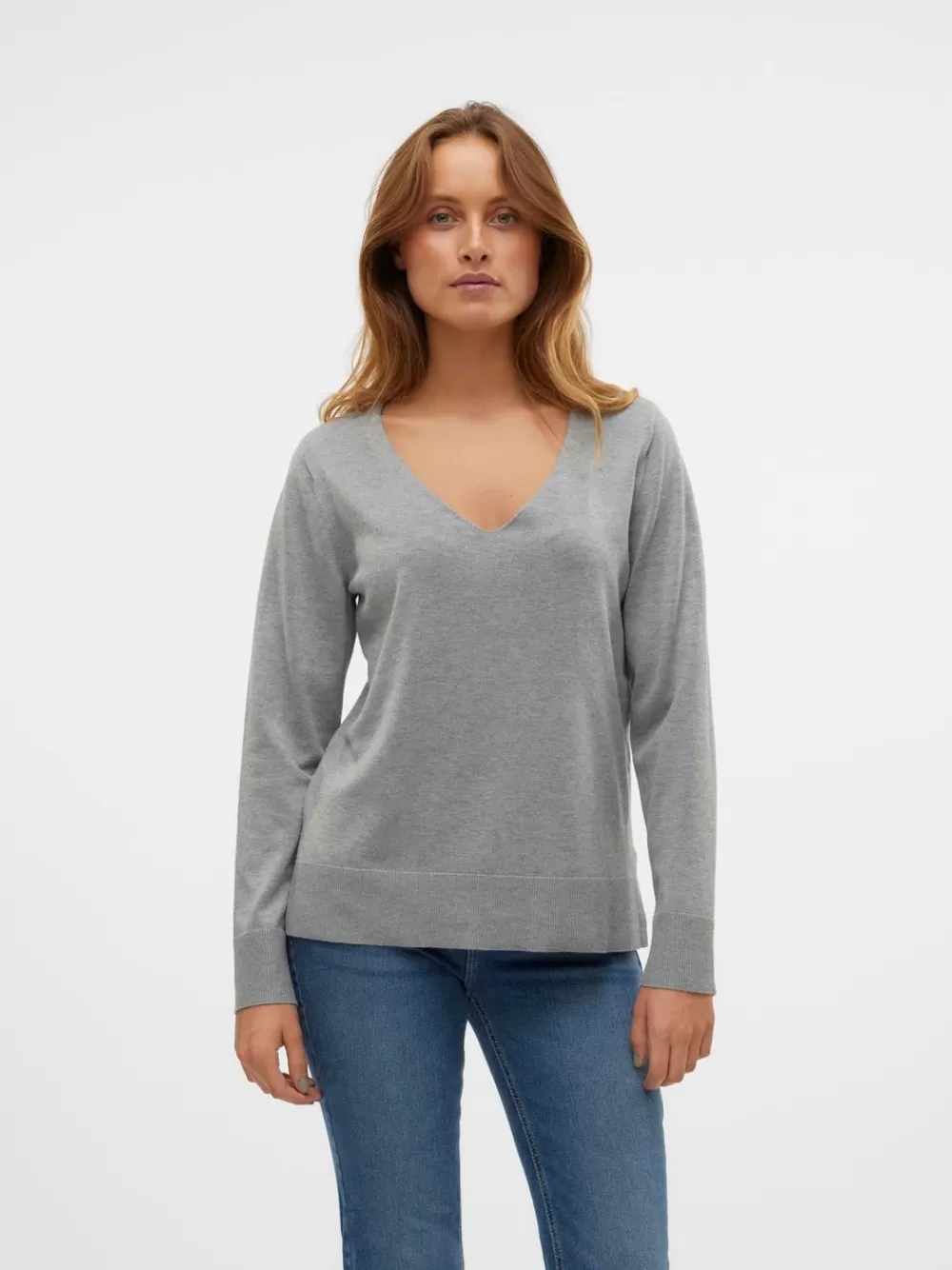 VERO MODA VMSILJE Neulepuserot Medium Grey Melange Discount