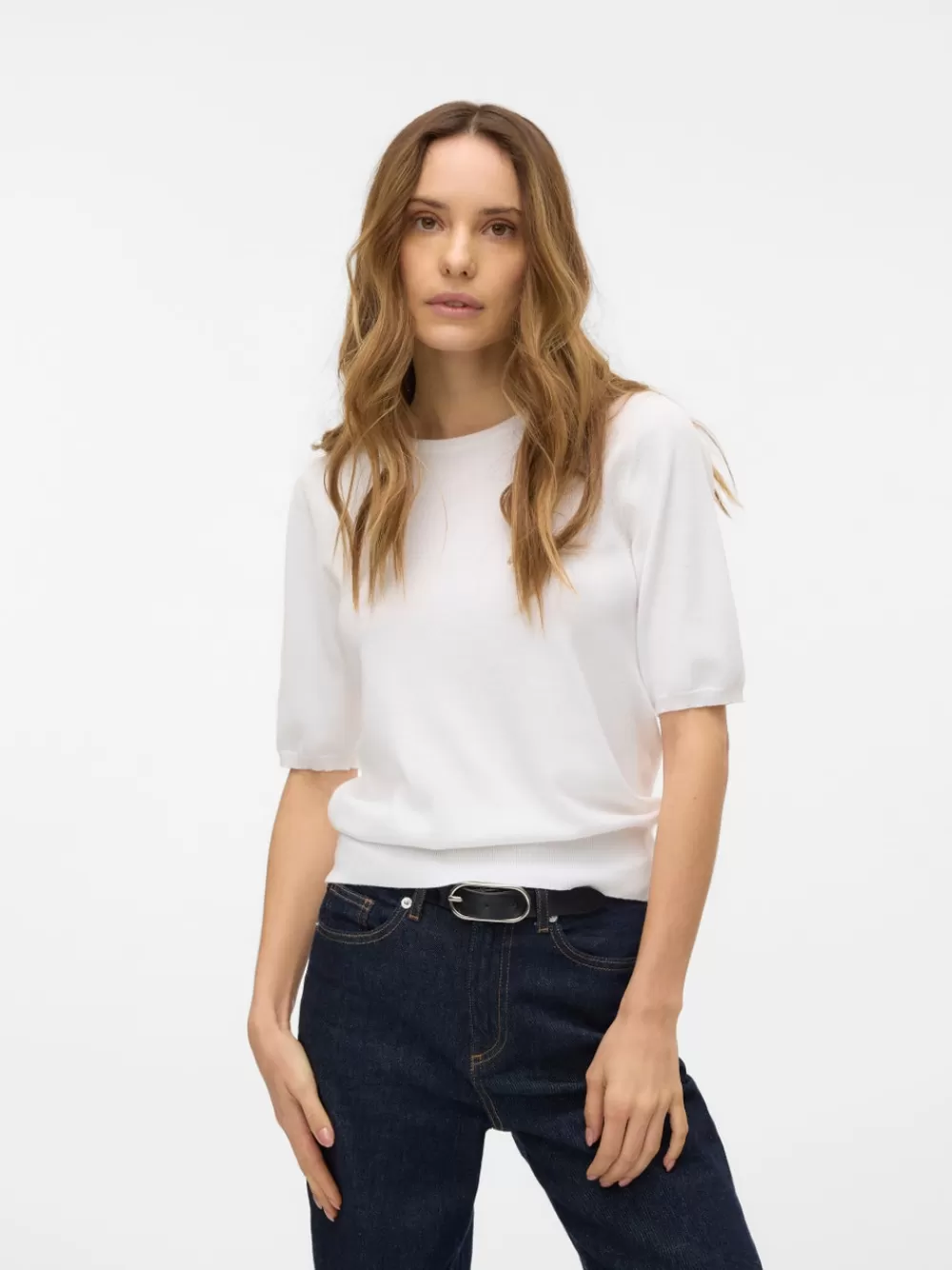 VERO MODA VMSILJE Neulepuserot Bright White Clearance
