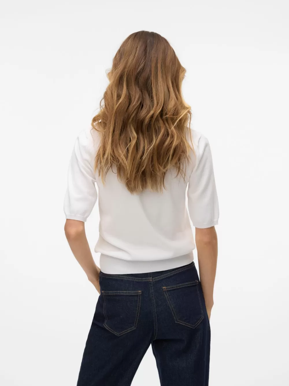 VERO MODA VMSILJE Neulepuserot Bright White Clearance