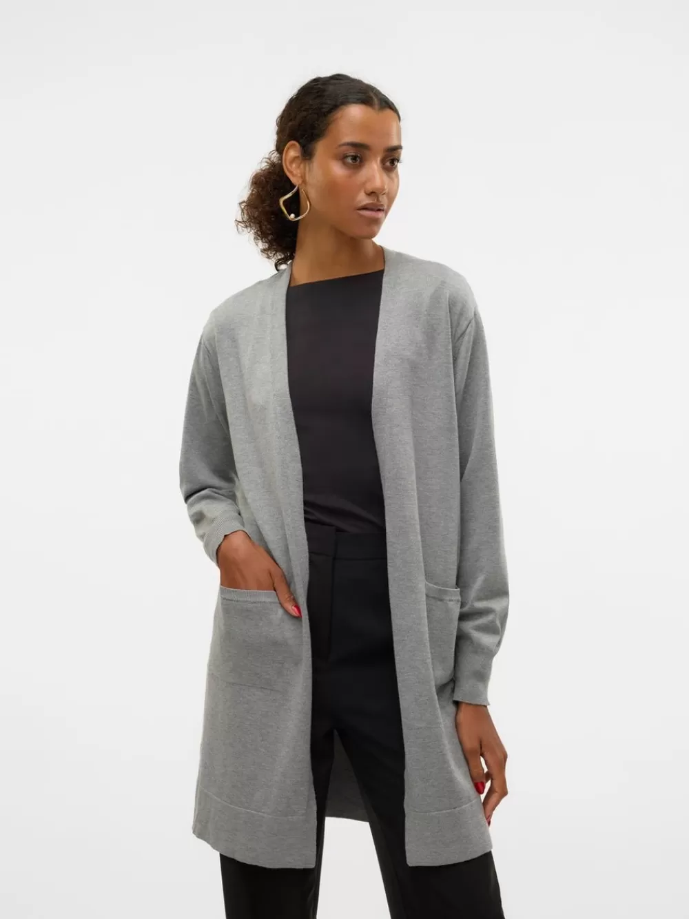 VERO MODA VMSILJE Neuletakit Medium Grey Melange Flash Sale