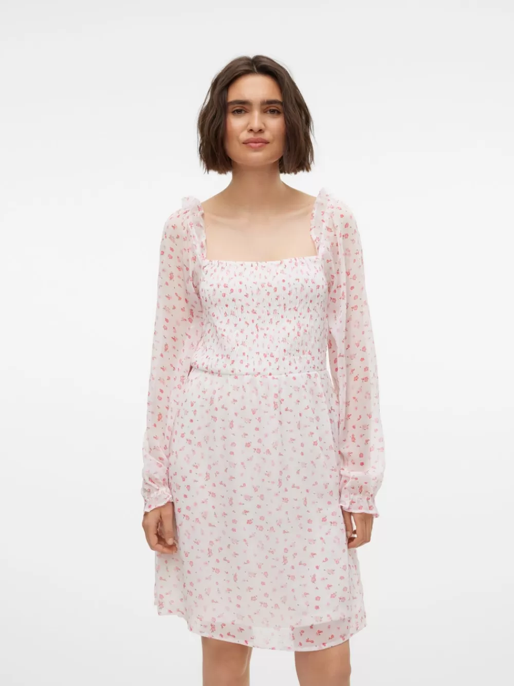 VERO MODA VMSMILLA Lyhyt mekko Bright White Discount