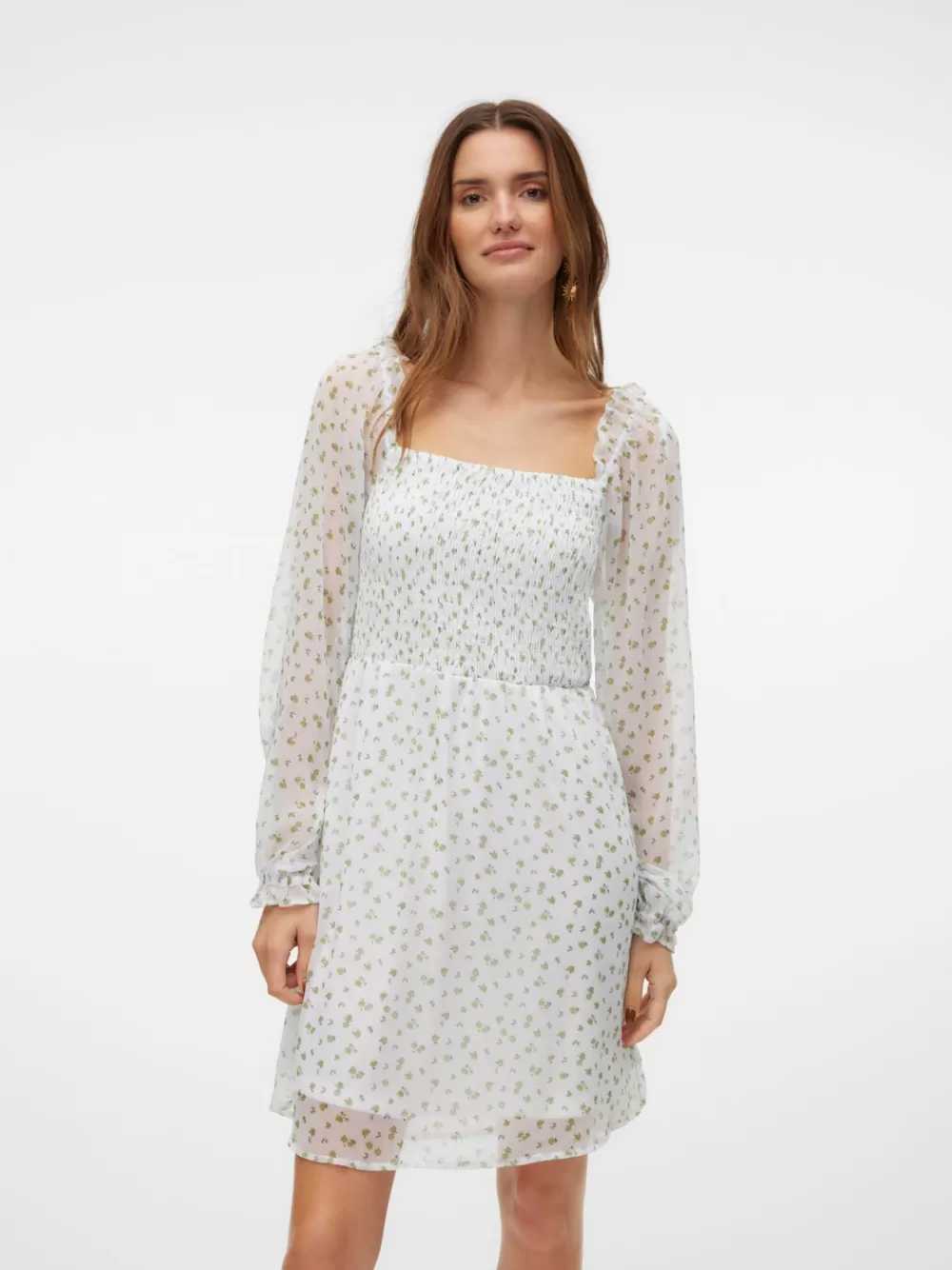 VERO MODA VMSMILLA Lyhyt mekko Bright White Discount