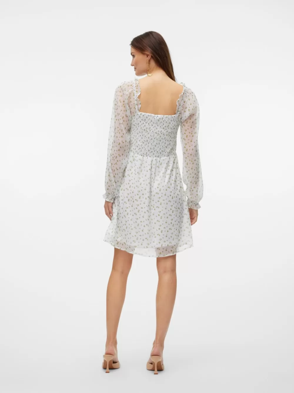 VERO MODA VMSMILLA Lyhyt mekko Bright White Discount