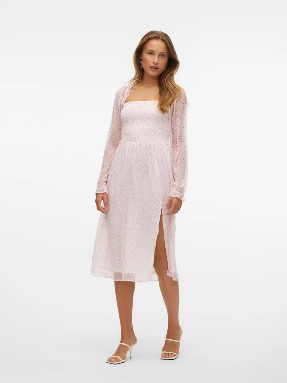 VERO MODA VMSMILLA Pitkä mekko Bright White Store