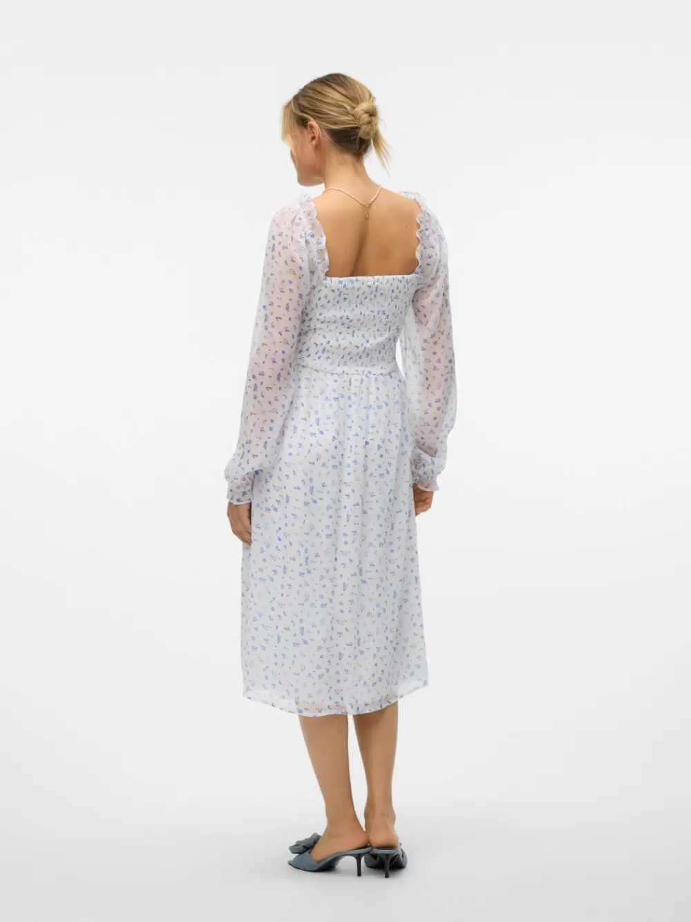VERO MODA VMSMILLA Pitkä mekko Bright White Fashion