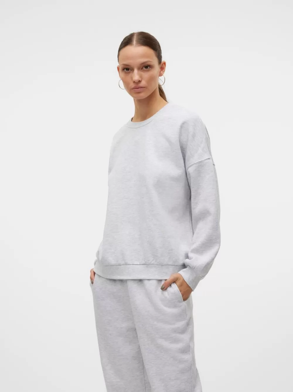 VERO MODA VMSONJA Svetarit Super Light Grey Melange Cheap