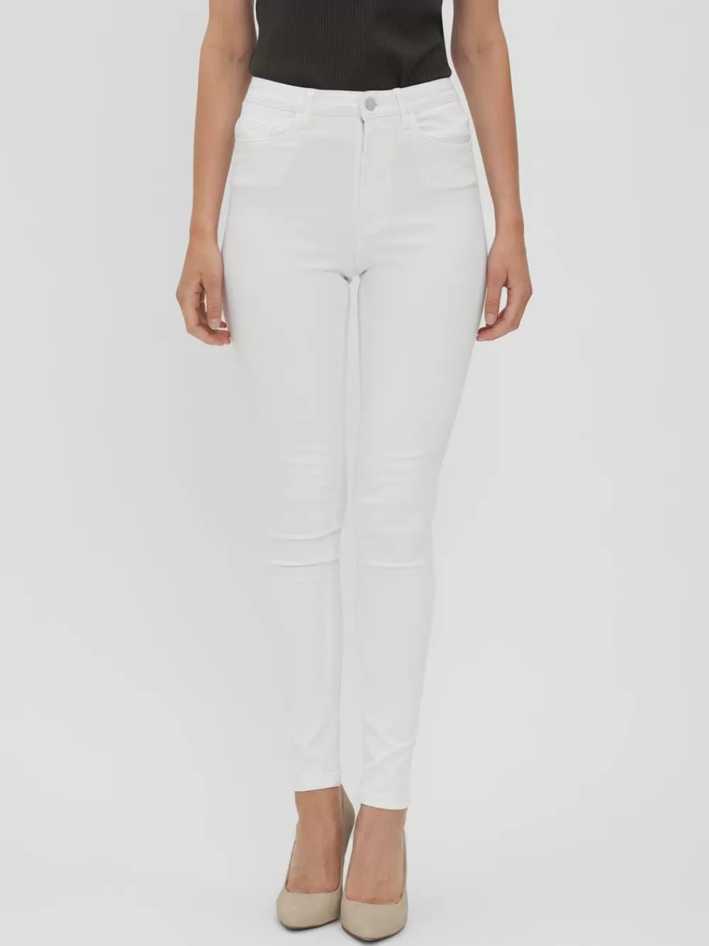 VERO MODA VMSOPHIA Korkea vyötärö Skinny fit Farkut Bright White Discount