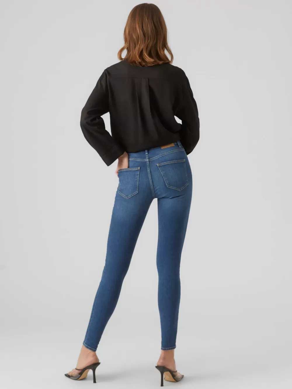 VERO MODA VMSOPHIA Korkea vyötärö Skinny fit Farkut Medium Blue Denim Shop