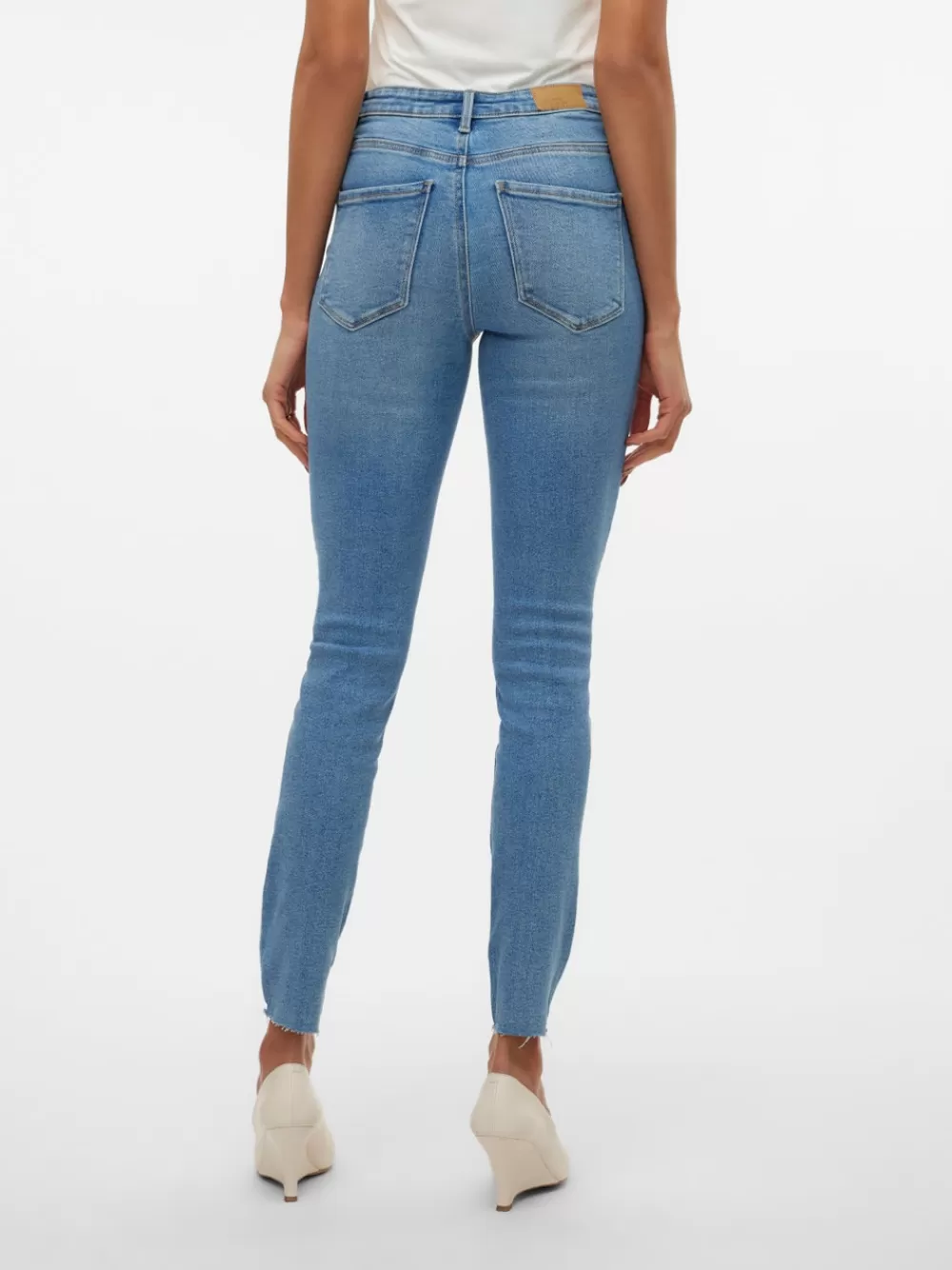 VERO MODA VMSOPHIA Korkea vyötärö Slim fit Farkut Medium Blue Denim Cheap