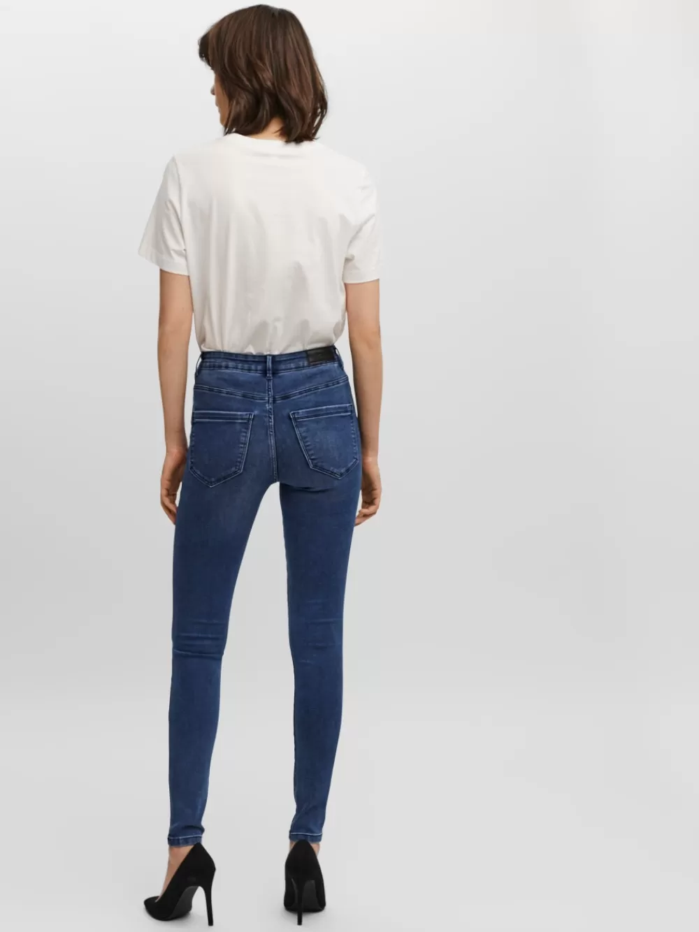 VERO MODA VMSOPHIA Korkea vyötärö Slim fit Farkut Medium Blue Denim Outlet