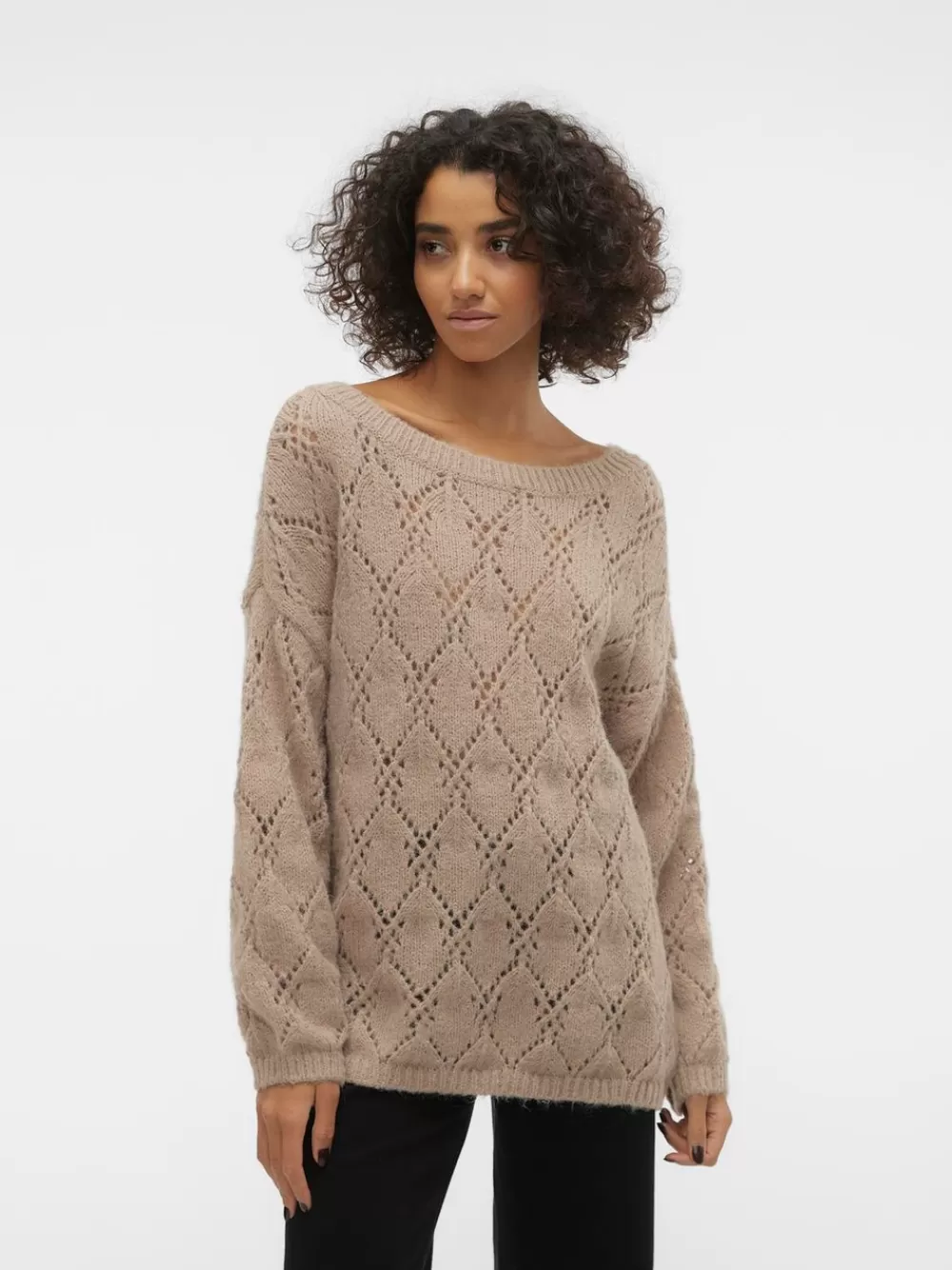 VERO MODA VMSTAR Neulepuserot Silver Mink Clearance