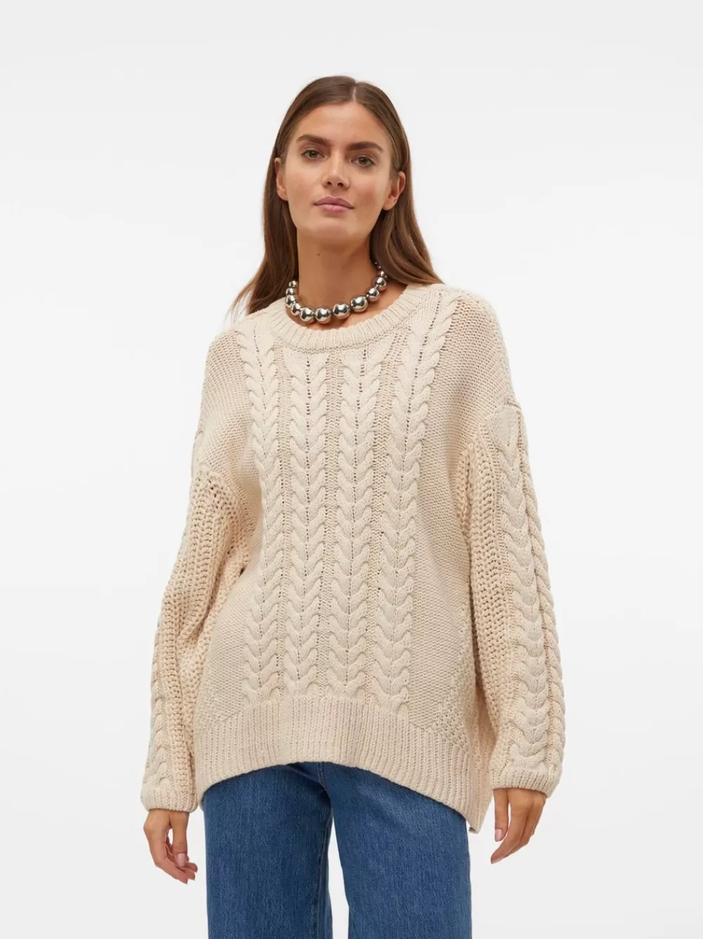 VERO MODA VMSVEACABLE Neulepuserot Birch Flash Sale