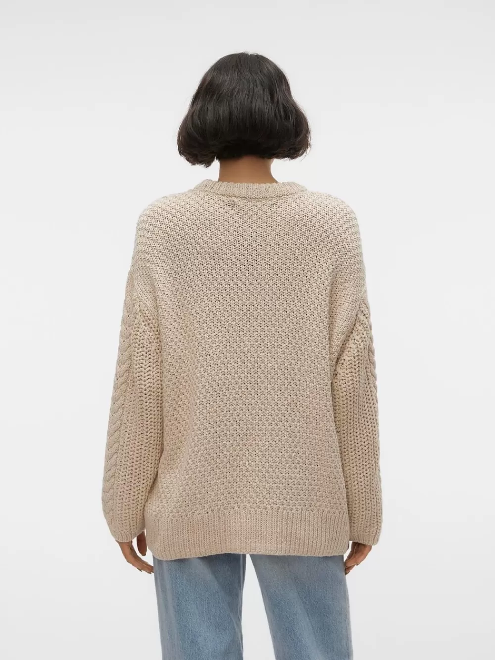 VERO MODA VMSVEACABLE Neulepuserot Oatmeal New