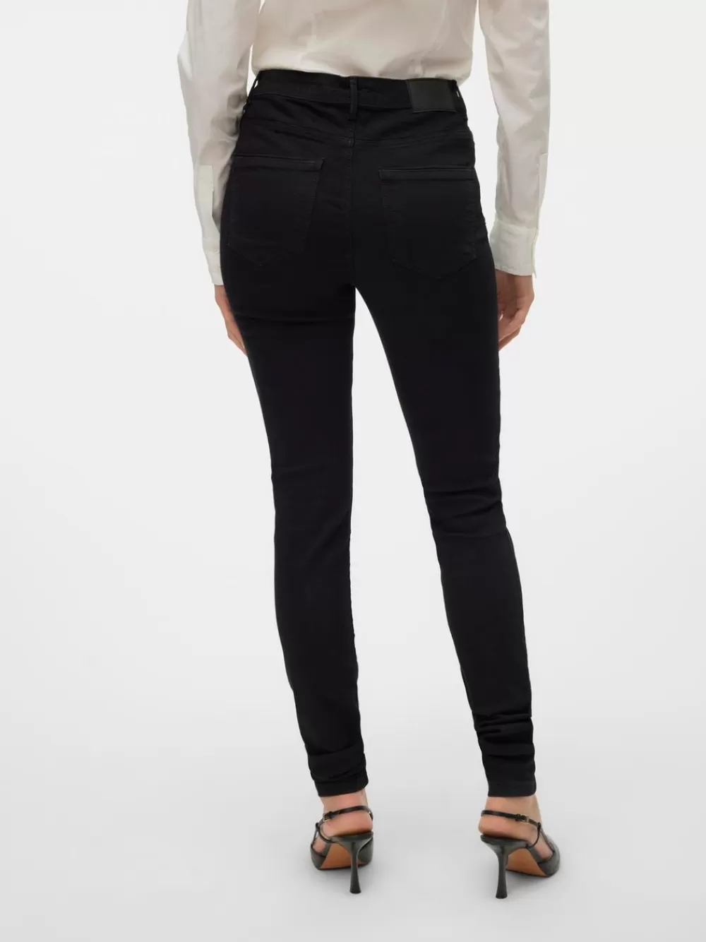 VERO MODA VMTANYA Normaali vyötärö Skinny fit Farkut Black New