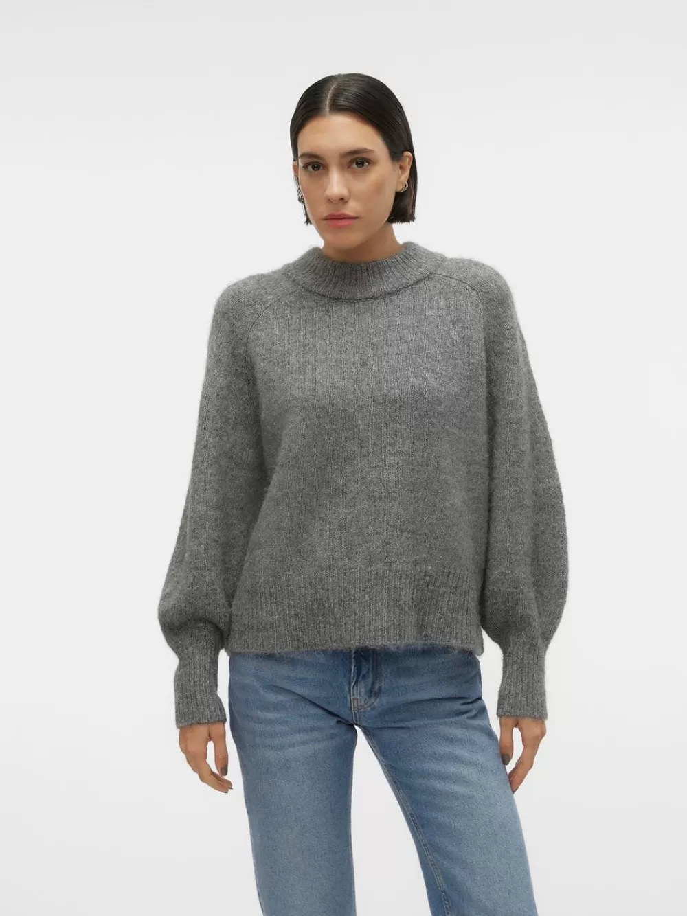 VERO MODA VMTINI Neulepuserot Medium Grey Melange Best Sale
