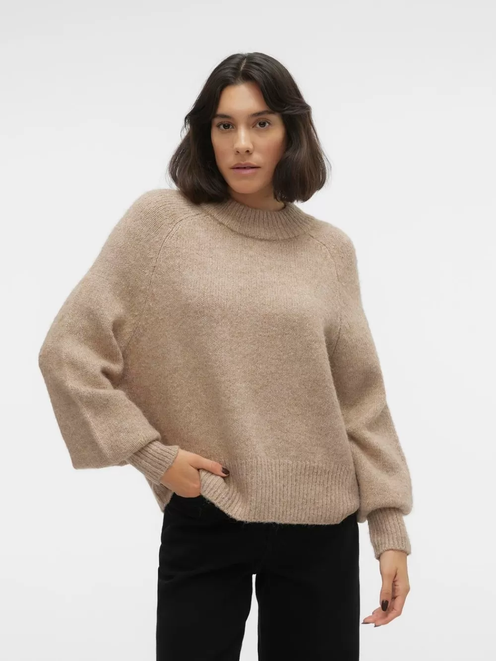 VERO MODA VMTINI Neulepuserot Silver Mink Clearance
