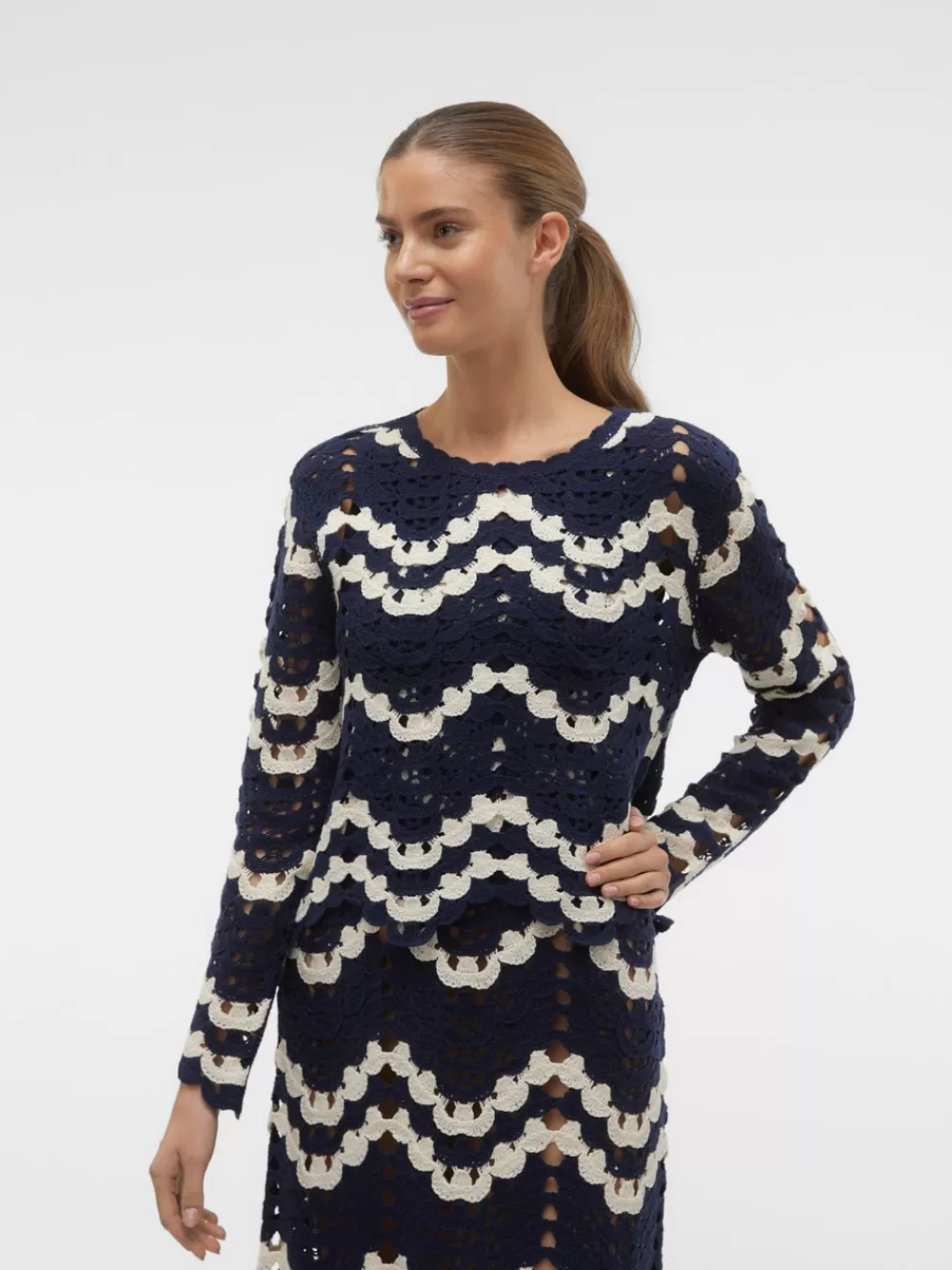 VERO MODA VMVENUS Neulepuserot Navy Blazer Hot