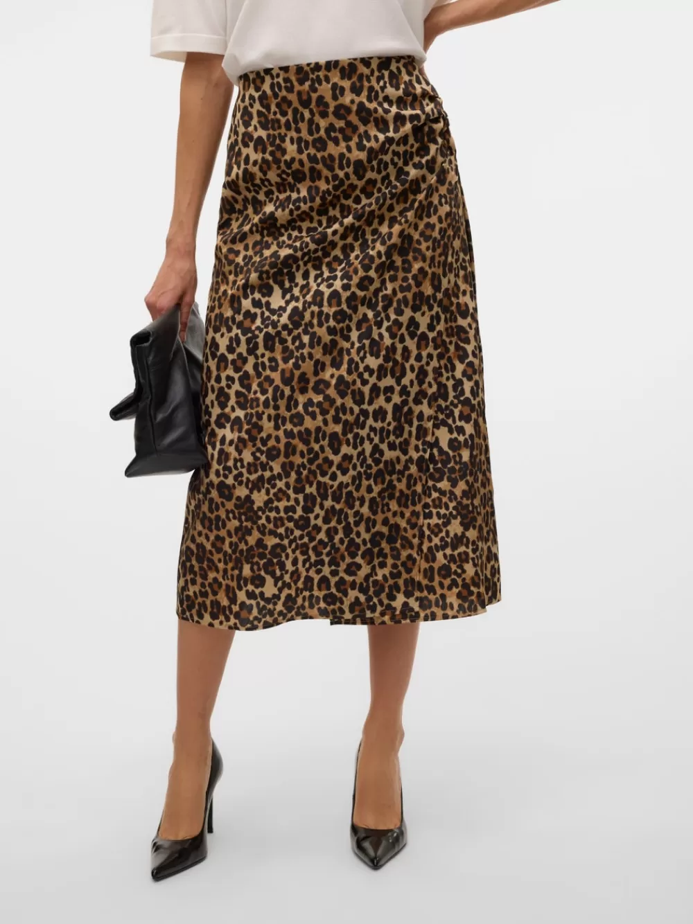 VERO MODA VMVERENA Korkea vyötärö Midihame Tigers Eye Clearance