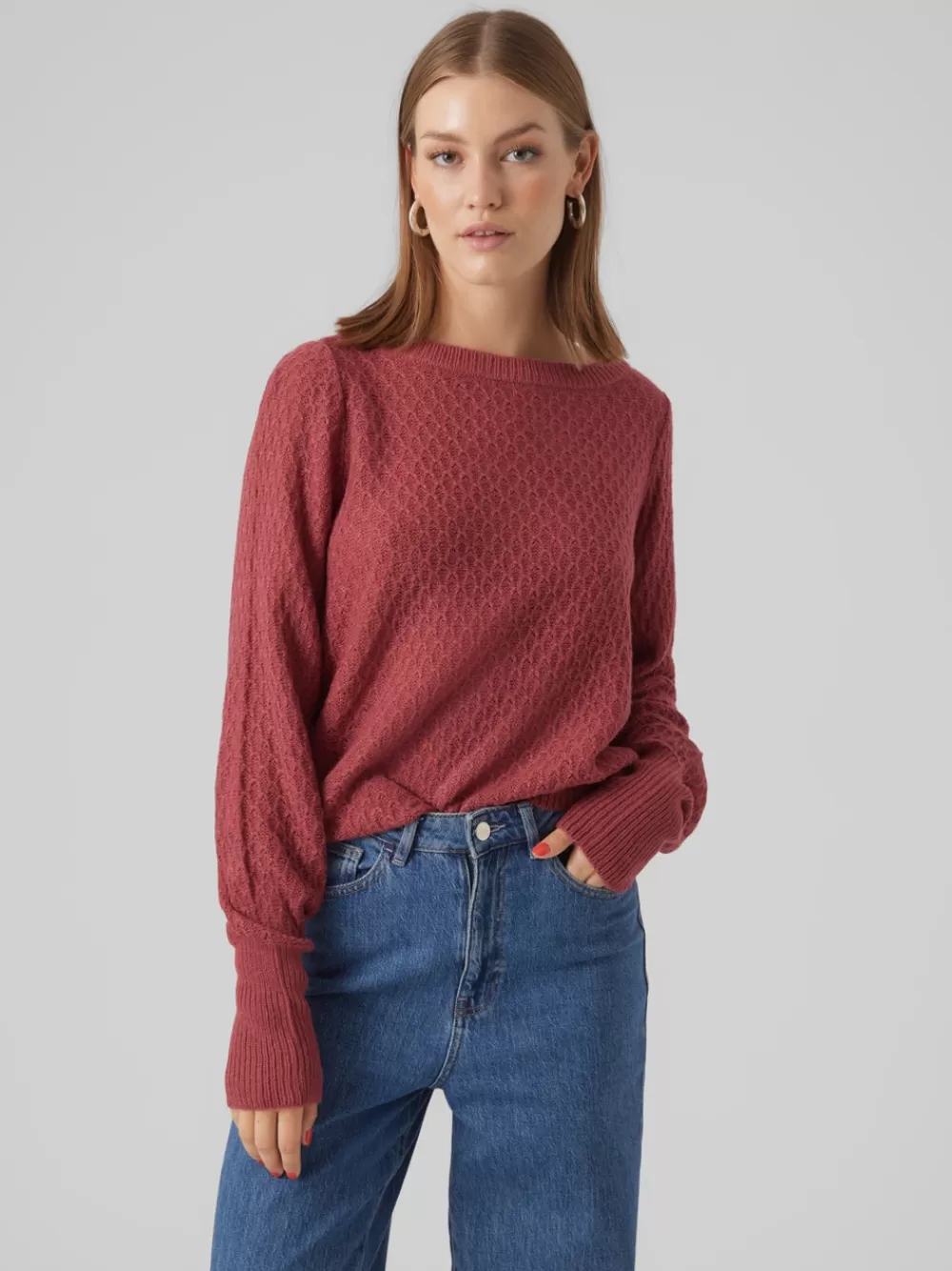 VERO MODA VMWAFFY Neulepuserot Dry Rose Clearance