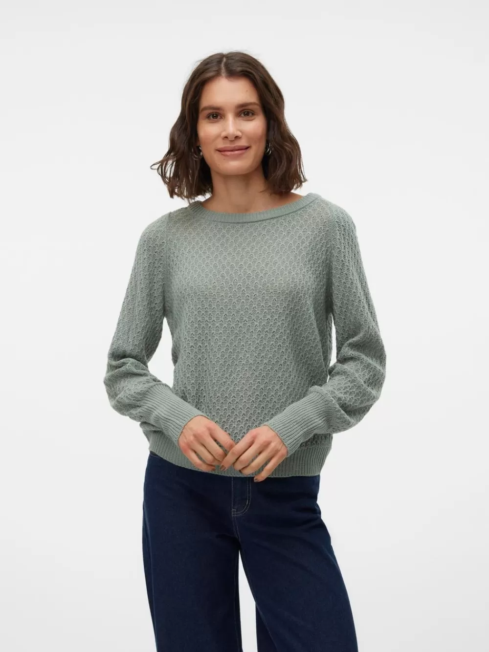 VERO MODA VMWAFFY Neulepuserot Chinois Green Best Sale