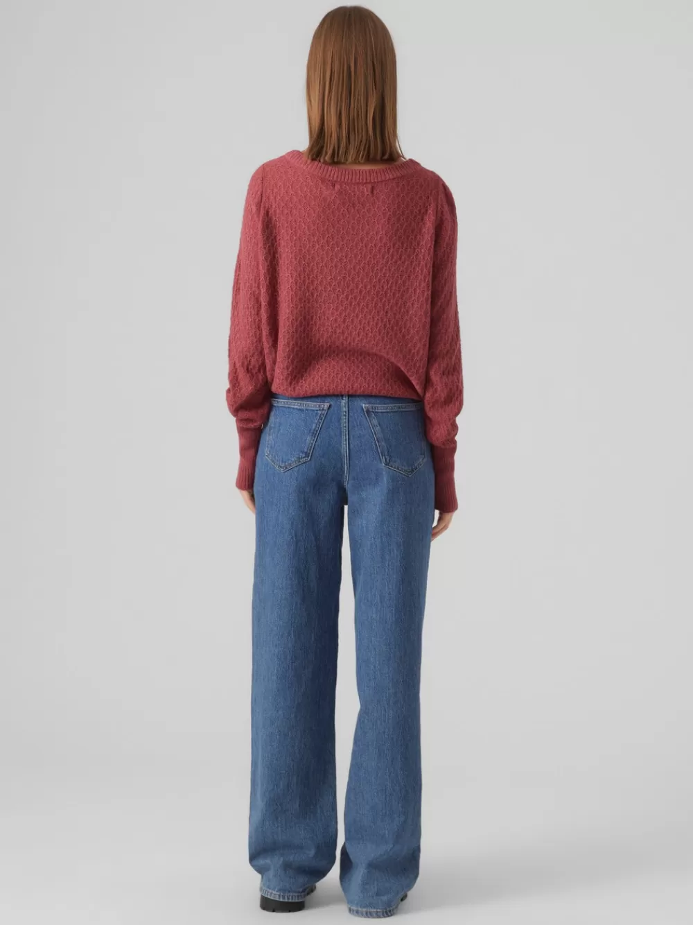 VERO MODA VMWAFFY Neulepuserot Dry Rose Clearance