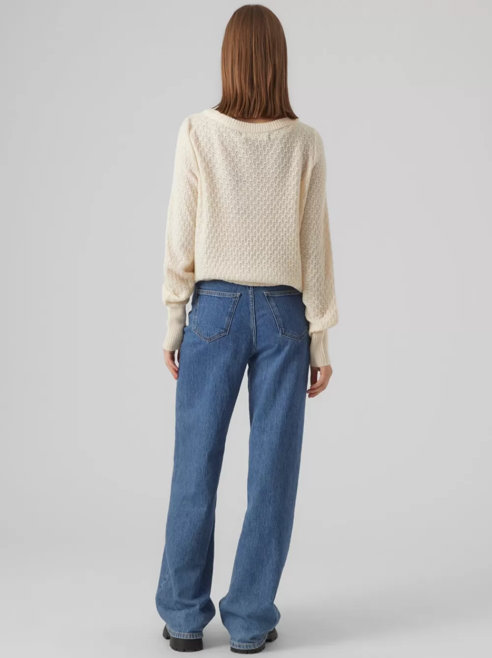 VERO MODA VMWAFFY Neulepuserot Birch Outlet