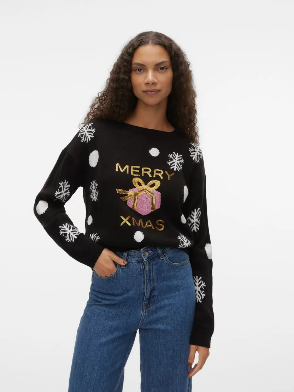 VERO MODA VMXMASGIVEAWAY Neulepuserot Black Cheap