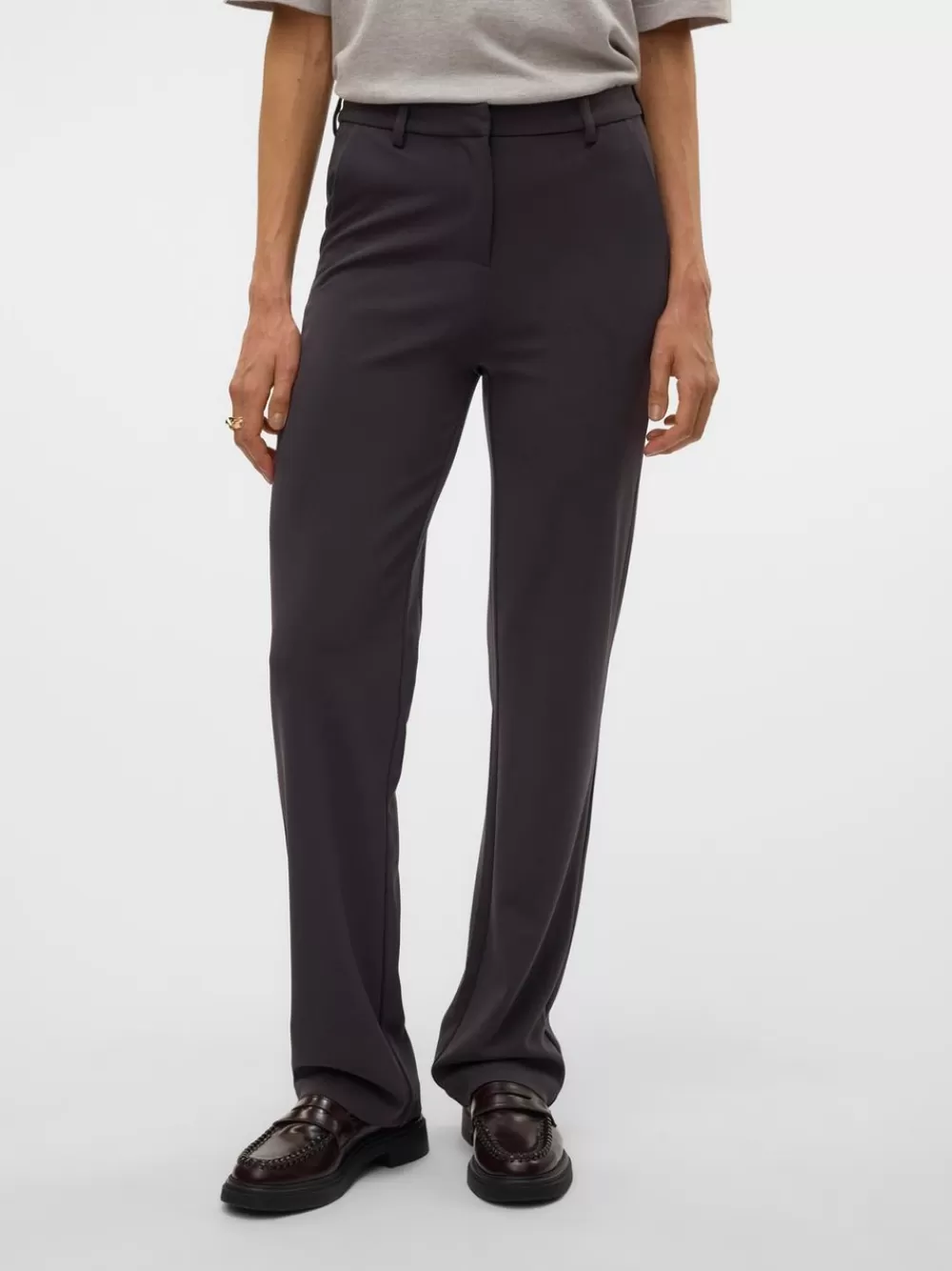 VERO MODA VMZAMIRA Normaali vyötärö Housut Obsidian Cheap