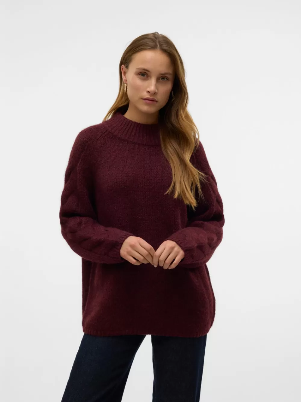 VERO MODA VMZEN Neulepuserot Tawny Port Best Sale