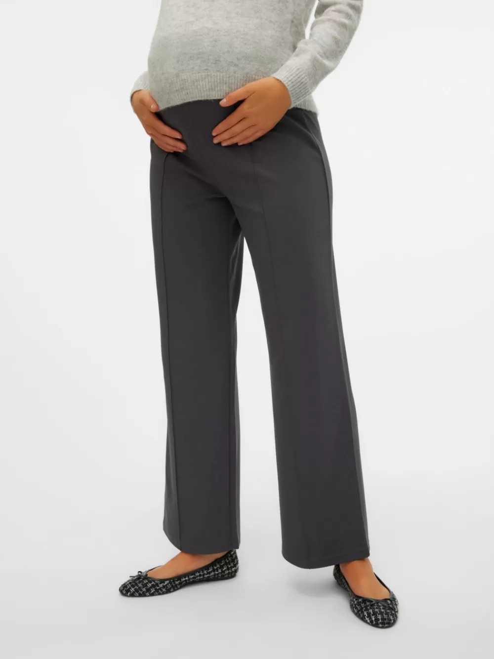 VERO MODA Wide leg fit Housut Grey Pinstripe Online